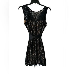 Betsy & Adam Black Lace Dress – Size 18 (Made in USA)